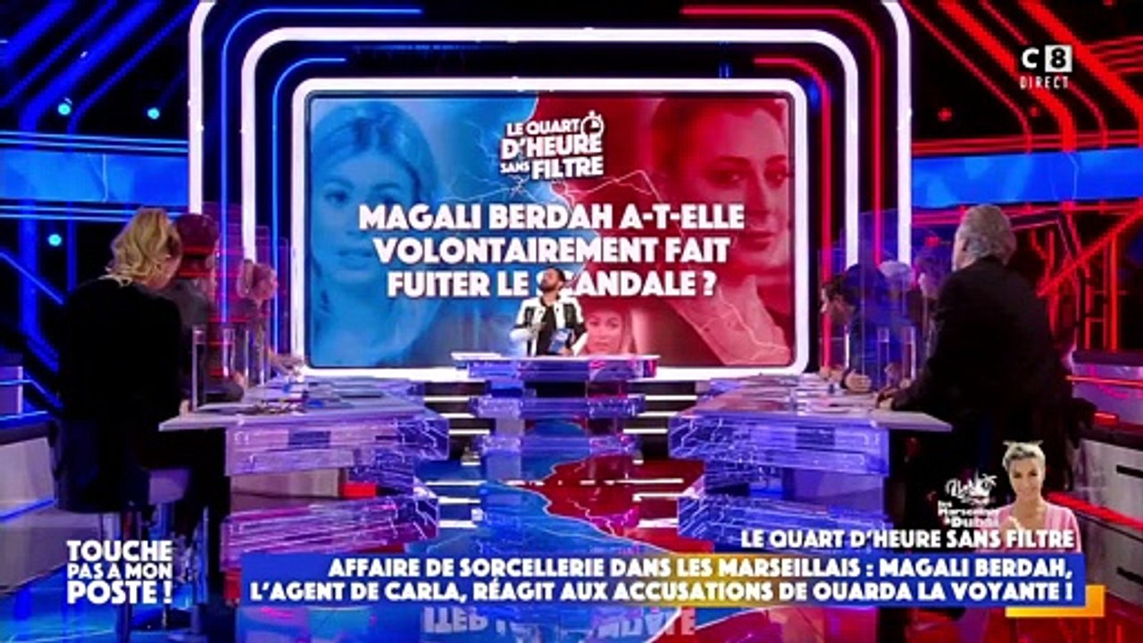 Magali Berdah sur le plateau de TPMP sur C8.