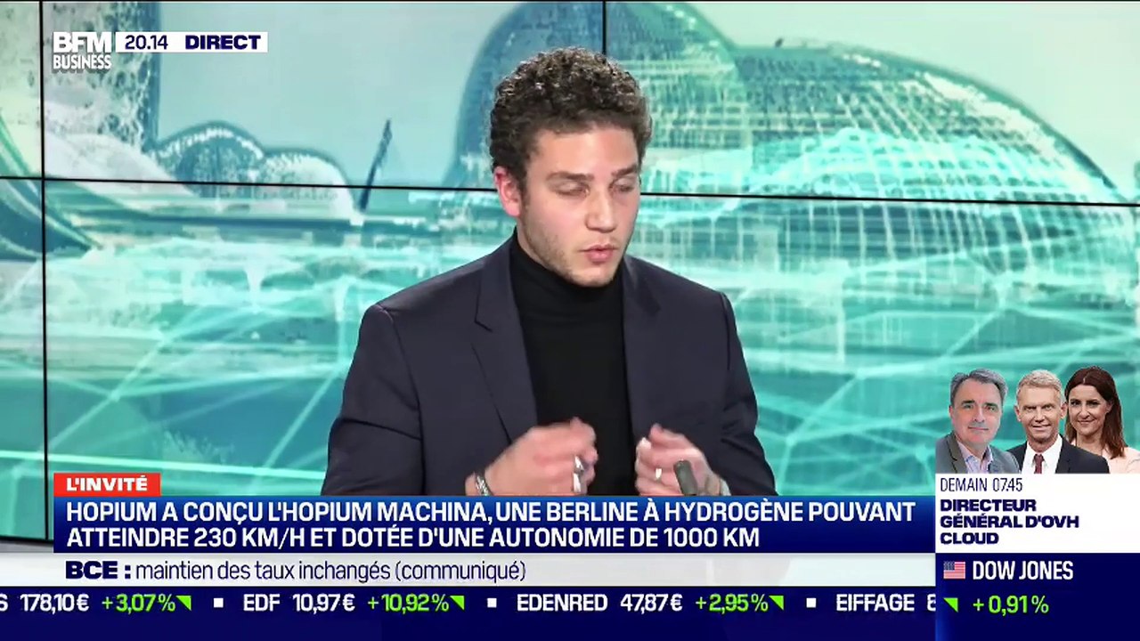 Olivier Lombard (Hopium) : Hopium a conçu l'Hopium Machina, une berline à l'hydrogène pouvant atteindre 230 km/h et doté d'une autonomie de 1 000 km - 11/03