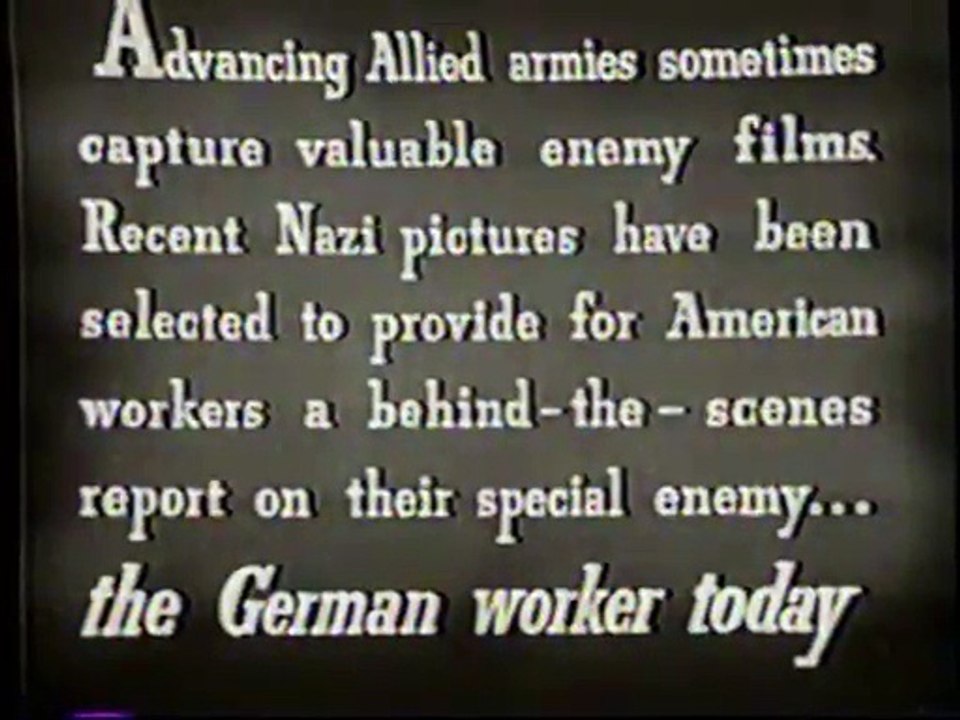 BEHIND NAZI GUNS - Part 1 of 2.  1944 World War II Propaganda Film.  William Shirer