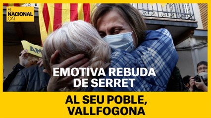 Així ha estat l'emotiva rebuda de Serret al seu poble, Vallfogona