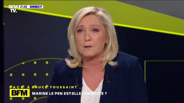Marine Le Pen: Je suis une féministe qui n'exprime pas d'hostilité à l'égard des hommes