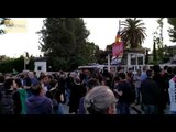 Els manifestants contra Felip VI també ocupen l'Avinguda Xile de Barcelona