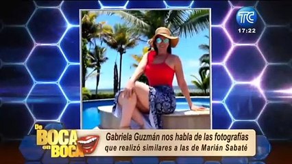 ¿Cuál es la diferencia? Gabriela Guzmán habla de las fotos de Marián Sabaté