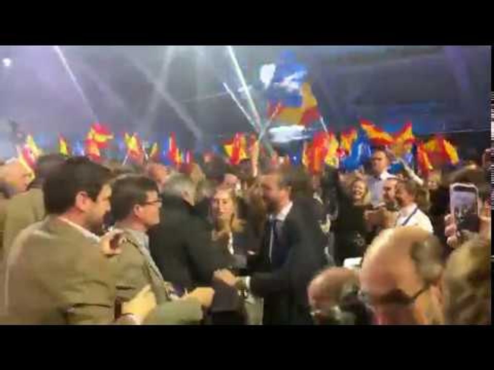L'arribada de Pablo Casado a l'acte final de campanya pel 10-N del PP