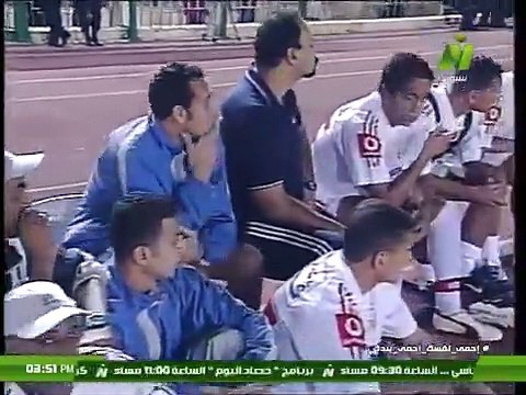 الشوط الاول من مباراة | الاهلي و الزمالك 2/4 دوري عام موسم (2005/2004)