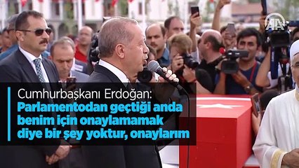 Cumhurbaşkanı Erdoğan'dan idam açıklaması