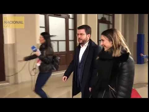 Pere Aragonès primer en arribar a la seu d’ERC, a l’Estació del Nord