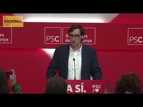 Salvador Illa (PSC) assegura que un cop més els socialistes tornen a guanyar aquestes eleccions