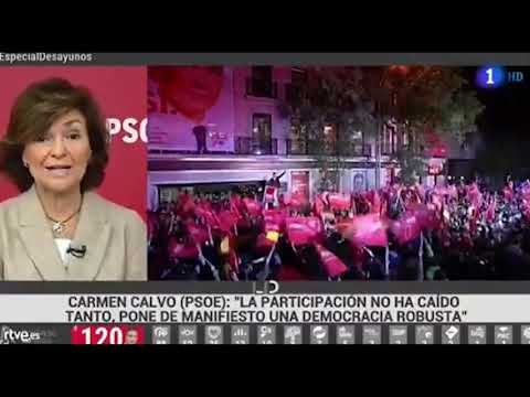 Carmen Calvo (PSOE): Nosotros no hemos convocado estas elecciones, convocamos las de abril