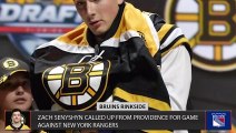 BRUINS NEWS: Zach Senyshyn Called up to Bruins to Face Rangers