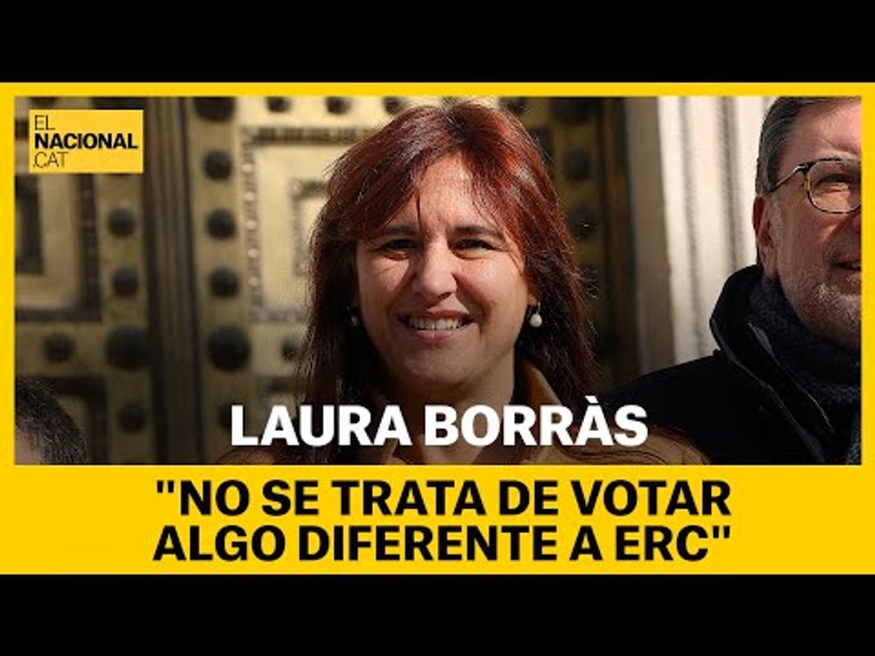 BORRÀS reclama unidad: "No se trata de votar una cosa diferente a Esquerra"
