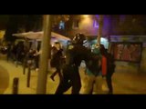 Els Mossos carreguen a la Meridiana i retenen dos manifestants