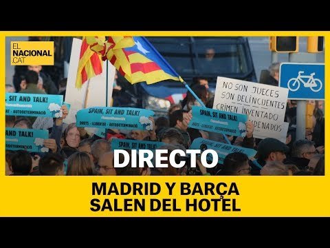 EN DIRECTO | Salida del Real Madrid i F.C Barcelona del hotel Sofía