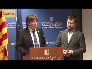 Puigdemont: "Avui s'obren noves oportunitats polítiques"