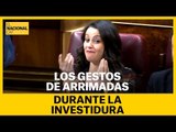 INVESTIDURA SÁNCHEZ | Los gestos de Arrimadas durante el debate de investidura