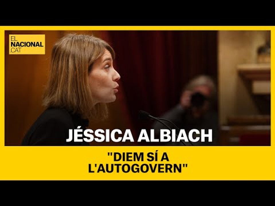 PLE EXTRAORDINARI | Albiach: "Diem sí a les institucions catalanes, diem sí a l'autogovern"