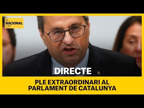 EN DIRECTE | PLE EXTRAORDINARI AL PARLAMENT DE CATALUNYA