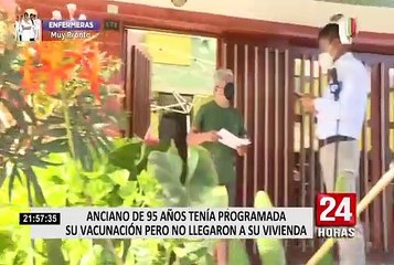 Familiares de adulto mayor denuncian que no fue vacunado pese a que le fijaron una fecha