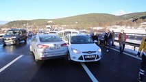 Son dakika haber | Anadolu Otoyolu'nda zincirleme trafik kazası: 4 yaralı