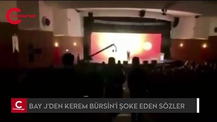 Ödül töreninde Bay J'den Kerem Bürsin'e olay sözler!