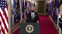 Biden SLAMS Trump in opening of first primetime address as President