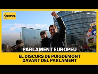 Download Video: PARLAMENT EUROPEU | El discurs de Puigdemont a les portes del Parlament Europeu