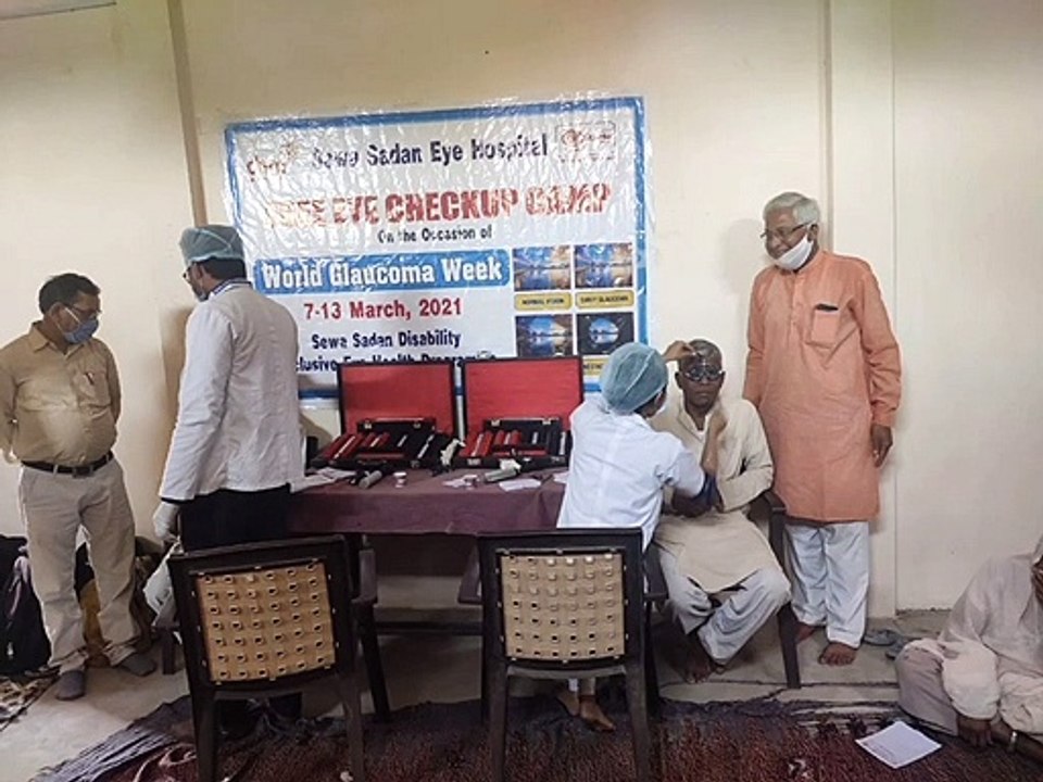 खाटसूर में नेत्र परीक्षण शिविर आयोजित