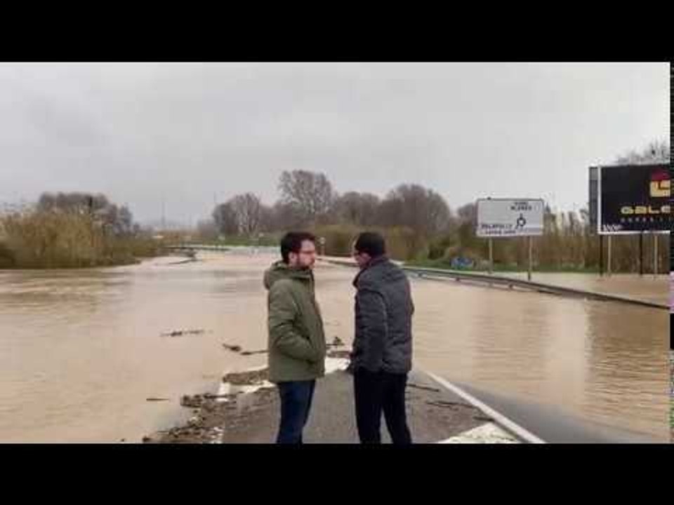 El vicepresident Pere Aragonès vista els danys causats pel Gloria a Palafolls