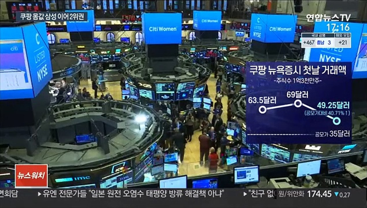 쿠팡 몸값 100조 껑충…삼성 이어 시가총액 2위권