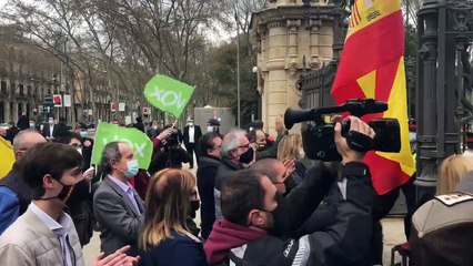Abascal carga contra Ciudadanos a las puertas del Parlament