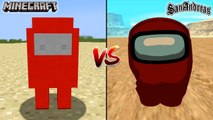 MINECRAFT AMONG US VS GTA SAN ANDREAS AMONG US - WHICH IS BEST_