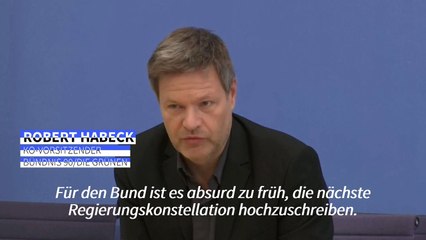 Habeck: Koalitionen auf Bundesebene "völlig offen"