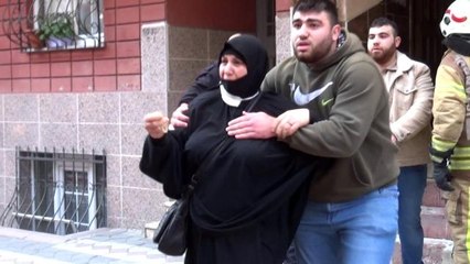 Yanan evlerini gözyaşları ile izlediler