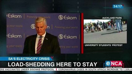 Eskom CEO says load shedding here to stay