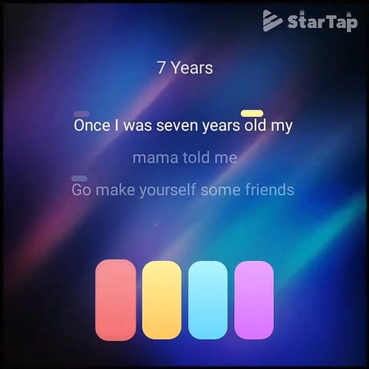7 YEARS SONG SHORT COVER