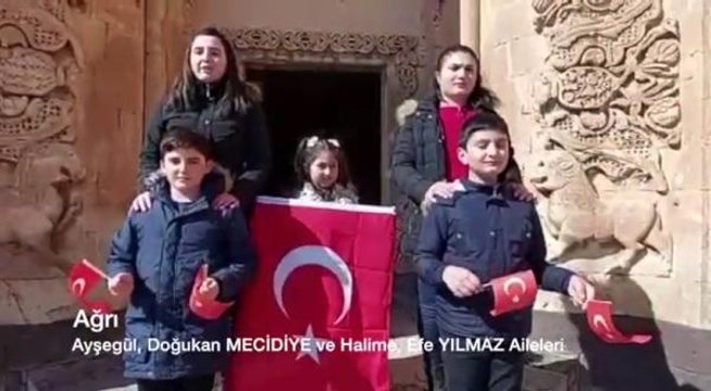 Son dakika haber... 100'üncü yıla özel; İstiklal Marşı'nın birer kıtası 10 ilde okundu