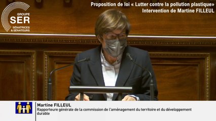 PPL lutter contre la pollution plastique : l'intervention de Martine Filleul