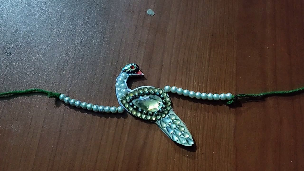 How to make Rakhi silk thread  Peacock Rakhi by sana ali
