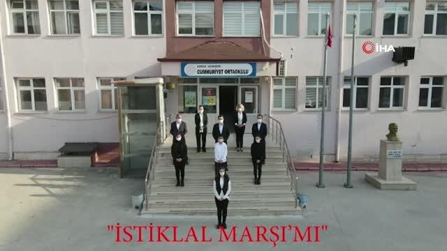 İstiklal Marşı'nın 100. yılı anısına tarihi Taşhan'da özel klip