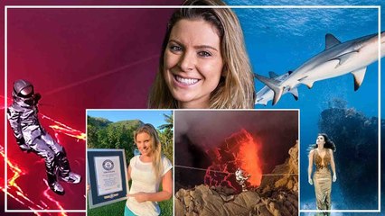 जिस 1187 डिग्री सेल्सियस पर राख हो जाएं हड्डियां, उन अंगारों को इस महिला ने रस्सी से किया पार