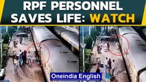 Shocking: Passenger tries to board onto moving train, slips into gap | Oneindia News