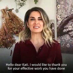 Başak Demirtaş'tan Kati Piri'ye teşekkür videosu