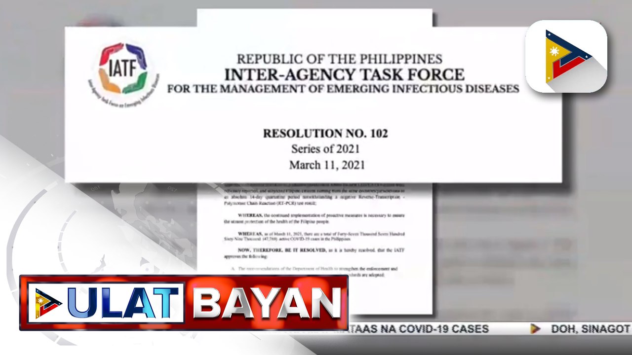 Mas pinaigting na implementasyon ng minimum public health standards sa bansa, ipapatupad ng IATF