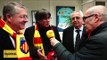 Així ha estat la visita de Carles Puigdemont a l'estadi de la USAP, a Perpinyà