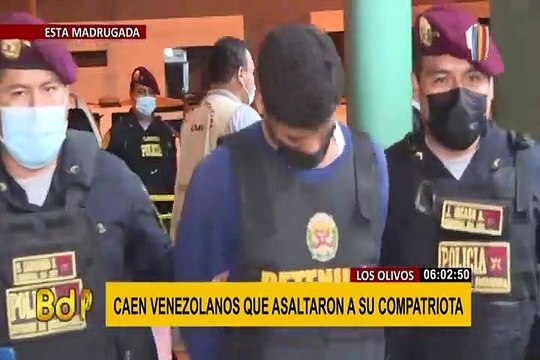 PNP captura a falsos repartidores extranjeros que asaltaron a su compatriota