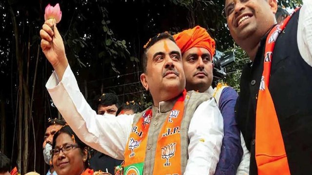 Suvendu Adhikari's show of strength in Nandigram