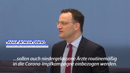 Spahn: Corona-Impfungen beim Arzt "spätestens Mitte April"