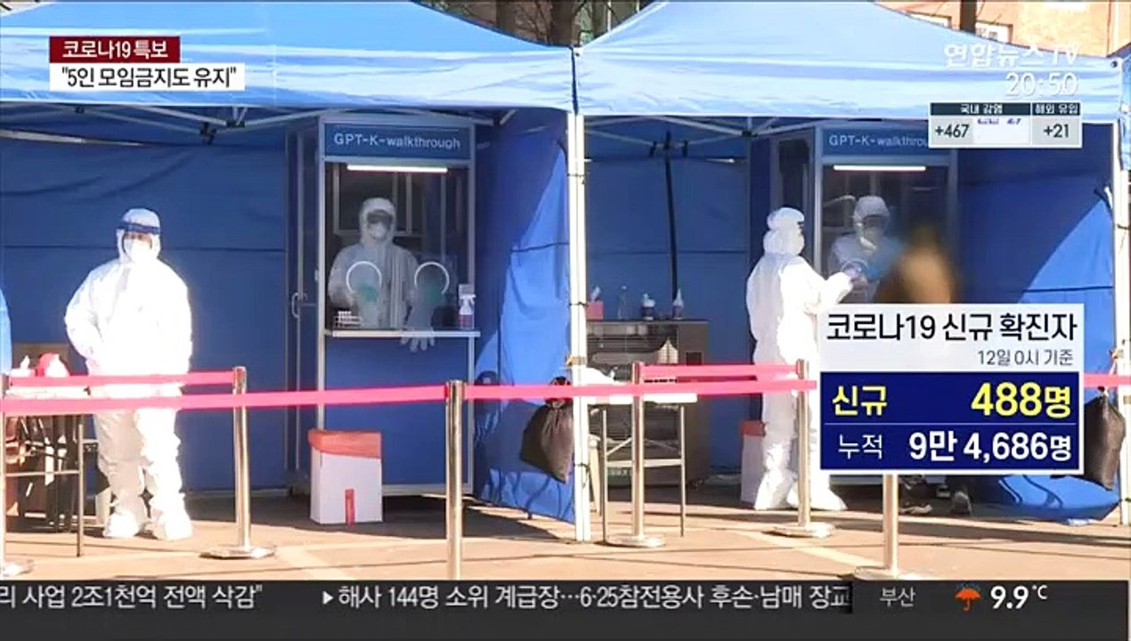 신규확진 나흘째 400명대…전국 집단감염 계속
