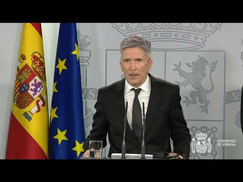 DIRECTE: Fernando Grande-Marlaska, ofrece una rueda de prensa para anunciar medidas