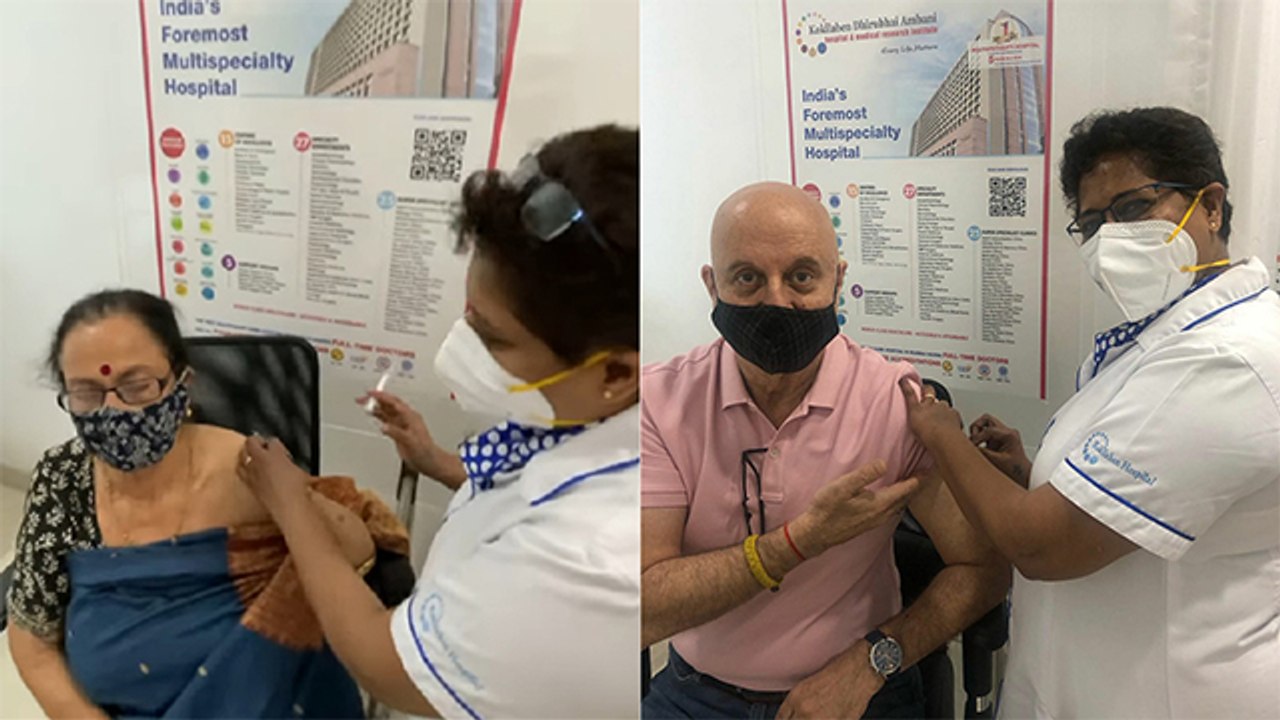 Anupam Kher And His Mother Get Covid-19 Vaccine